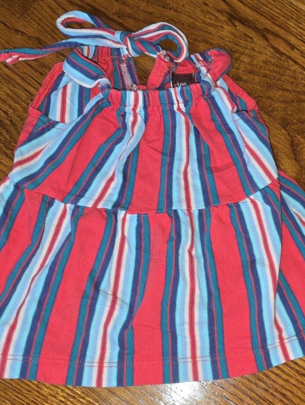 Tea Collection Red and Blue Striped Girls' Tank Top